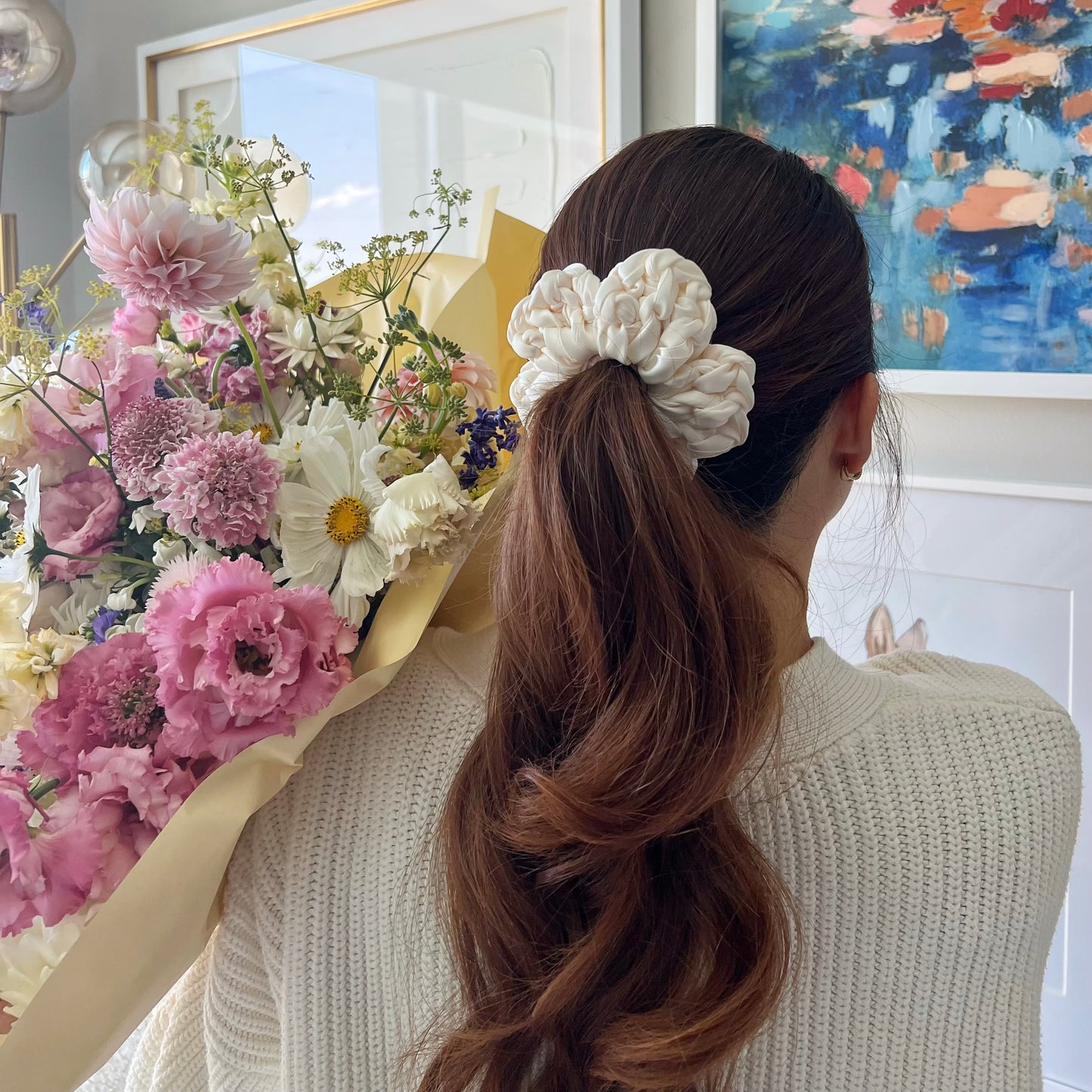 Petal Braid Scrunchie